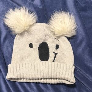 Adorable Grey Koala Knit Hat